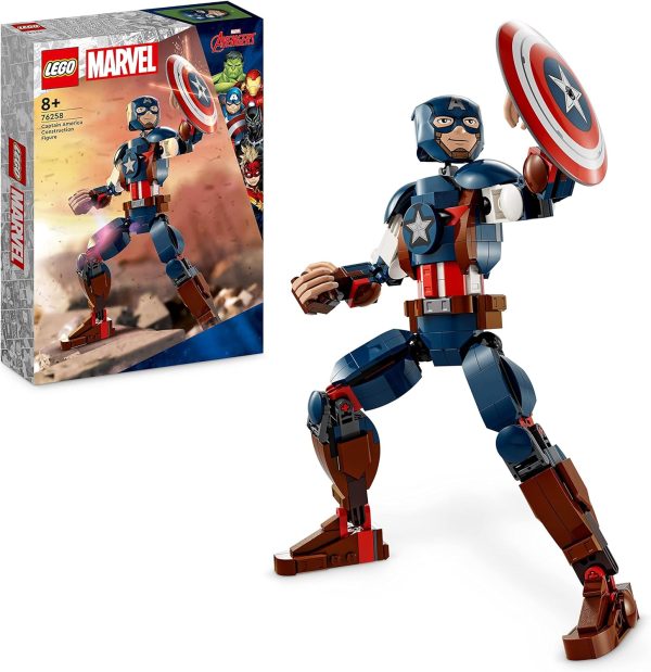 LEGO 76258 MARVEL KAPTAN AMERİKA YAPIM FİGÜRÜ