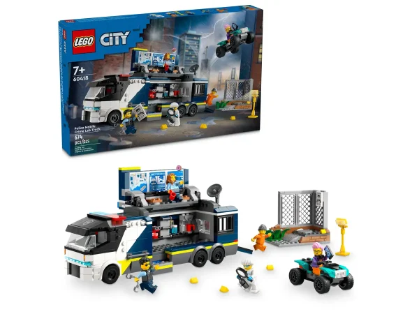 LEGO 60418 CITY POLİS MOBİL SUÇ LABORATUVARI KAMYONU