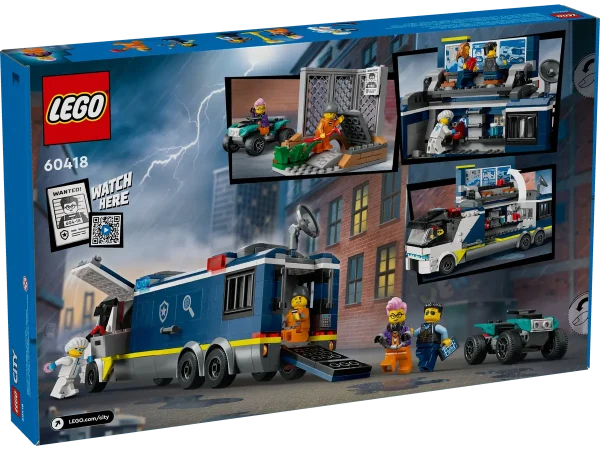 LEGO 60418 CITY POLİS MOBİL SUÇ LABORATUVARI KAMYONU
