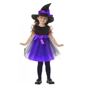 HALLOWEEN CADI KOSTÜMÜ MOR RENK