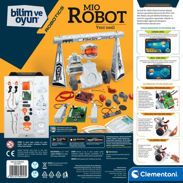 CLEMENTONI ROBOTİK LABORATUVARI - MIO ROBOT