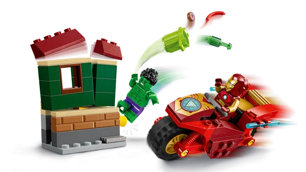 LEGO 76287 MARVEL MOTOSİKLETLİ IRON MAN VE HULK
