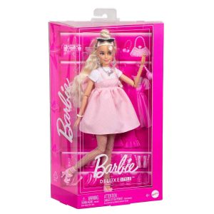 BARBIE DELUXE STYLE PEMBE KIYAFETLİ BEBEK HYV24