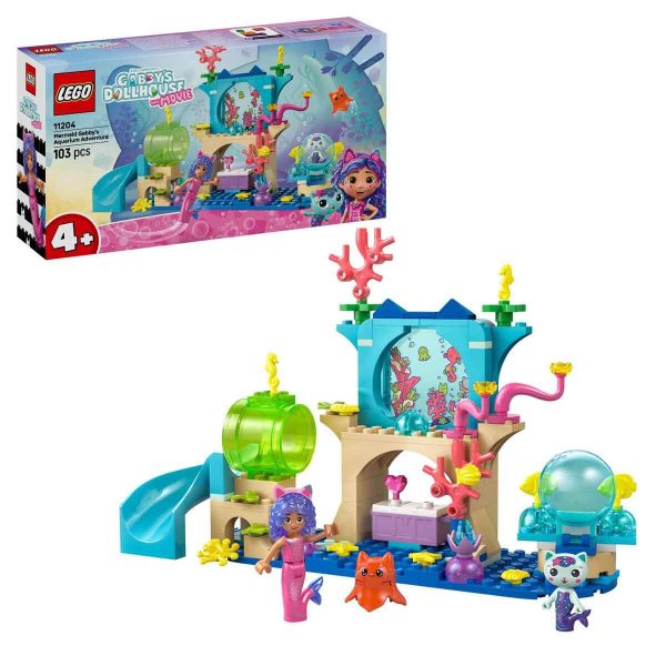 LEGO 11204 GABBY'S DOLLHOUSE DENİZ KIZI GABBY'NİN AKVARYUM MACERASI