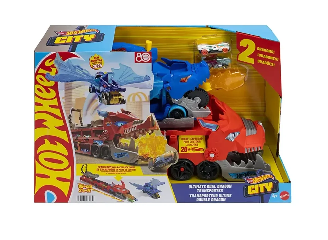 HOT WHEELS ULTIMATE ÇİFT EJDERHA TAŞIYICI DEV TIR JBM72