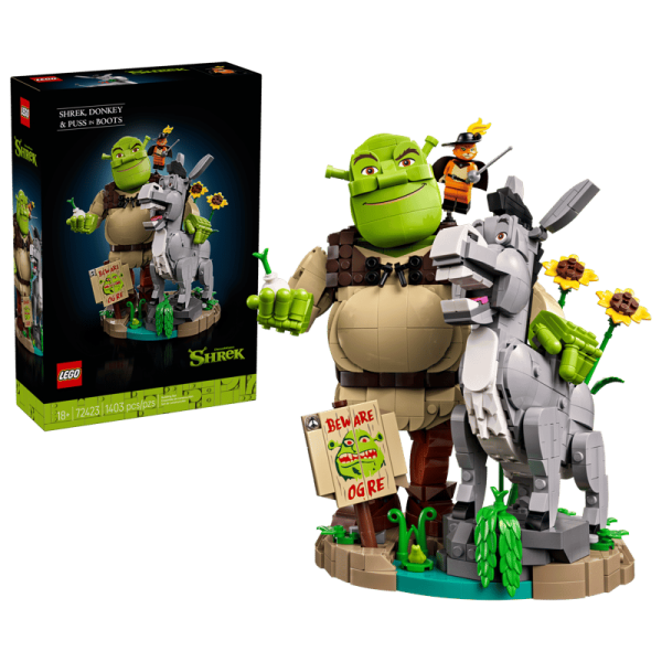 LEGO 72423 SHREK: SHREK, EŞEK VE ÇİZMELİ KEDİ